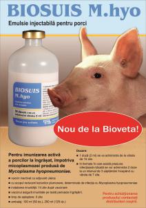 BIOSUIS M.hyo - Vaccin acum și pe piața din România!