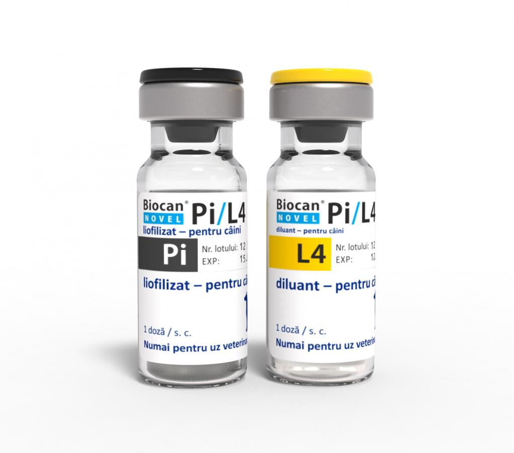 Biocan Novel Pi/L4, liofilizat și diluant pentru suspensie injectabilă pentru câini